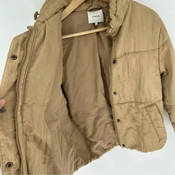 VINCE Soft Padded Jacket In Myrrh - Picture 7 of 14